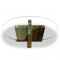 Spirit Dining Table Oval Reclaimed Oak 3