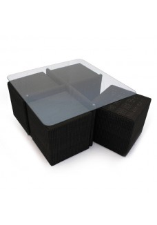 Cordoba Outdoor Low Table 4 Cube Set 1