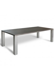 Nordic Slim Table Oak & Stainless Steel