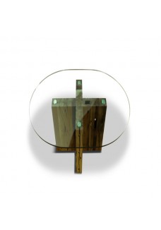 Spirit Dining Table Round Reclaimed Oak 1